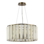 SL1516.303.08 Светильник подвесной ST-Luce Бронза, Прозрачный/Белый алебастр E14 8*40W DELIGHT — изображение 2