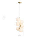 SL1519.303.06 Светильник подвесной ST-Luce Латунь/Белый G9 6*5W 4000K SWEVEN — изображение 7