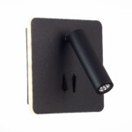 SL1586.431.01 Светильник настенный Черный LED 1*9W 3000K 624Lm Ra>80  IP20 L-xW140xH140 170-240V Настенные светильники — изображение 2