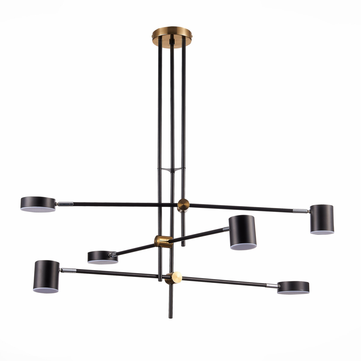 SL1604.432.06 Светильник потолочный ST-Luce Черный, Латунь/Черный LED 6*5W 3000K RODRIGO — изображение 3