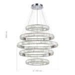 SL1622.103.05 Люстра подвесная ST-Luce Хром/Прозрачный LED 1*255W 4000K TIVOLI — изображение 2