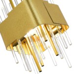 SL1633.203.04 Люстра подвесная ST-Luce Матовое золото/Матовое золото,Прозрачный E14 4*40W OLVERA — изображение 4