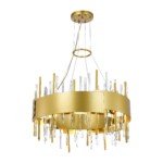 SL1633.203.12 Люстра подвесная ST-Luce Матовое золото/Матовое золото,Прозрачный E14 12*40W OLVERA — изображение 3