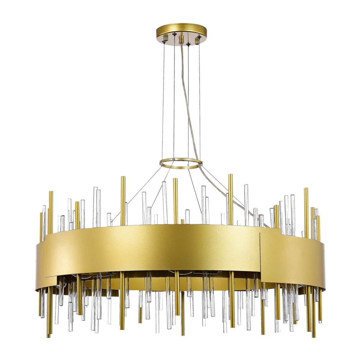 SL1633.203.16 Люстра подвесная ST-Luce Матовое золото/Матовое золото,Прозрачный E14 16*40W OLVERA — изображение 2