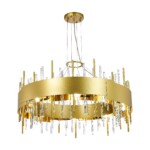 SL1633.203.16 Люстра подвесная ST-Luce Матовое золото/Матовое золото,Прозрачный E14 16*40W OLVERA — изображение 3