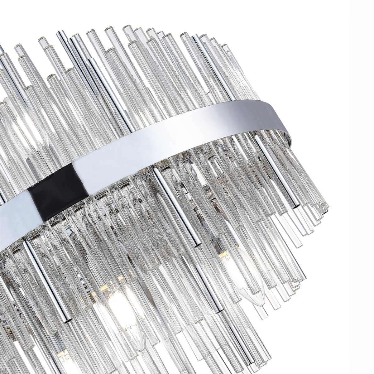 SL1634.103.06 Люстра потолочный ST-Luce Хром/Прозрачный E14 6*60W RENS — изображение 3