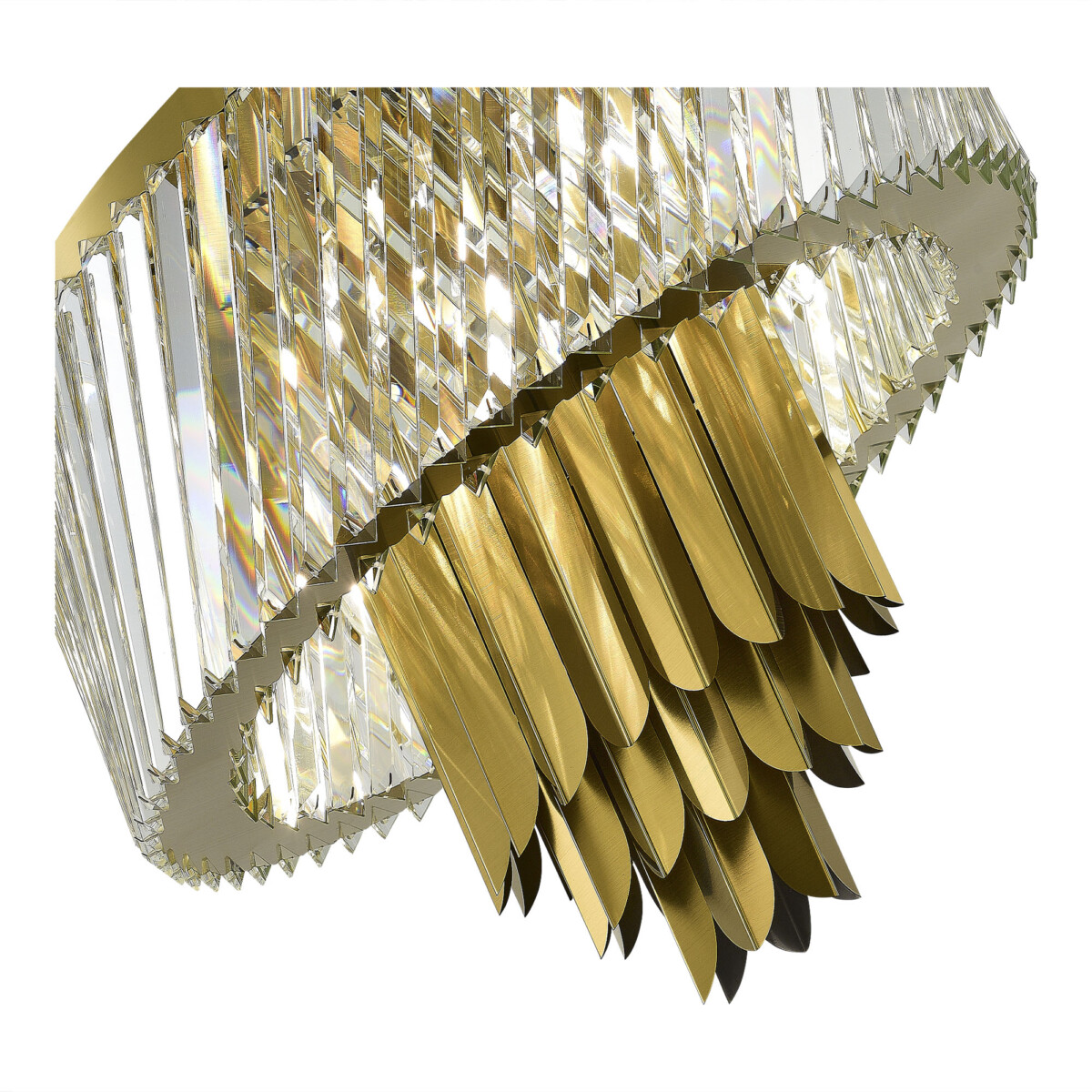 SL1635.302.09 Люстра потолочная ST-Luce Латунь/Прозрачный E14 9*40W NARI — изображение 3