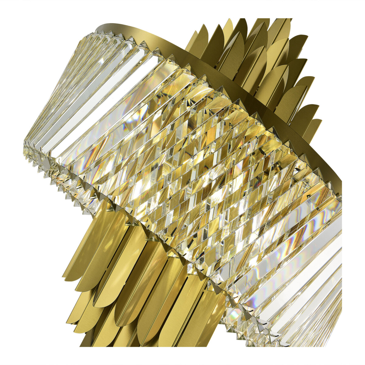 SL1635.303.09 Люстра подвесная ST-Luce Латунь/Прозрачный E14 9*40W NARI — изображение 3