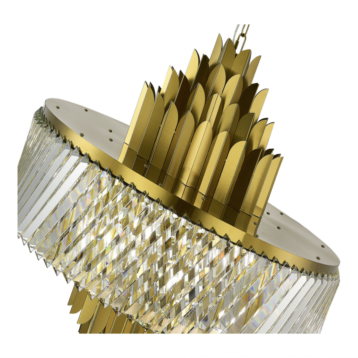 SL1635.303.13 Люстра подвесная ST-Luce Латунь/Прозрачный E14 13*40W NARI — изображение 3