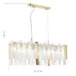 SL1636.203.08 Люстра подвесная ST-Luce Золотистый/Белый, Золотистый E14 8*40W SCOLARE — изображение 5