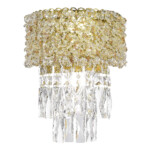 SL1637.301.02 Светильник настенный ST-Luce Латунь/Прозрачный, Янтарный E14 2*60W SELINE