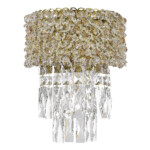 SL1637.301.02 Светильник настенный ST-Luce Латунь/Прозрачный, Янтарный E14 2*60W SELINE — изображение 2