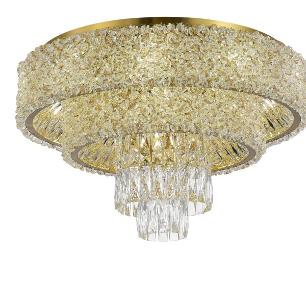 SL1637.302.16 Светильник потолочный ST-Luce Латунь/Прозрачный, Янтарный E14 16*60W SELINE