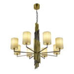 SL1638.303.08 Светильник подвесной ST-Luce Латунь/Серый E14 8*42W GLORIA — изображение 3