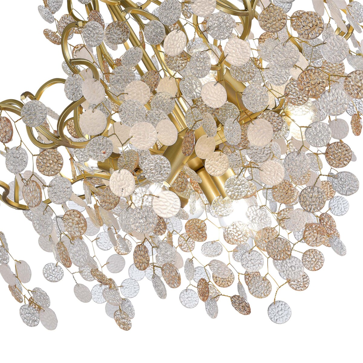 SL1650.303.08 Люстра подвесная ST-Luce Латунь/Прозрачный, Золотой E14 8*60W RAVELLO — изображение 3