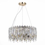 SL1655.203.06 Люстра подвесная ST-Luce Золотистый/Прозрачный E14 6*40W DESIO — изображение 2