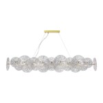 SL1657.213.08 Люстра подвесная ST-Luce Золотистый/Прозрачный E14 8*40W FLERO — изображение 3