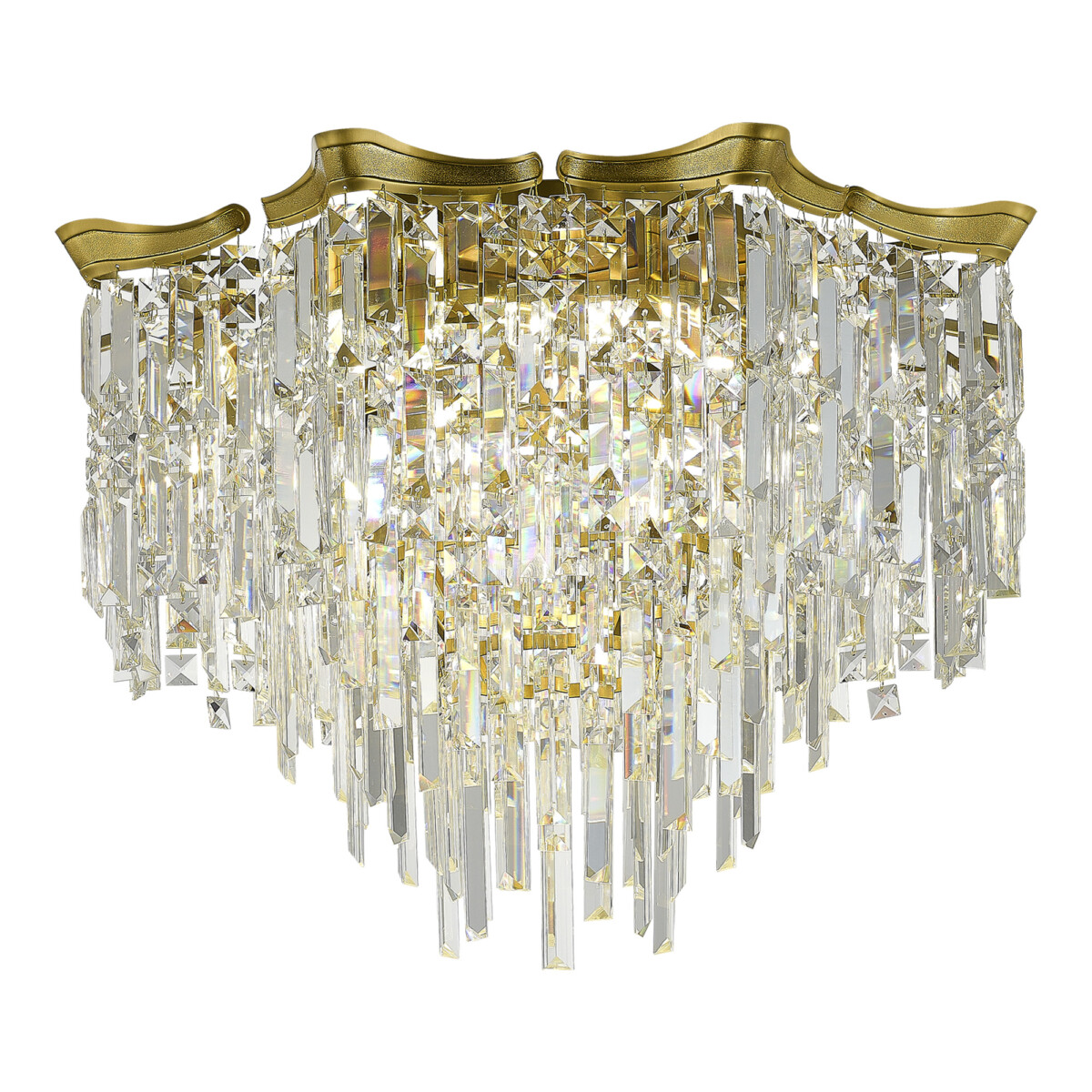 SL1659.302.07 Светильник потолочный ST-Luce Латунь/Прозрачный E14 7*60W OFELIA — изображение 1