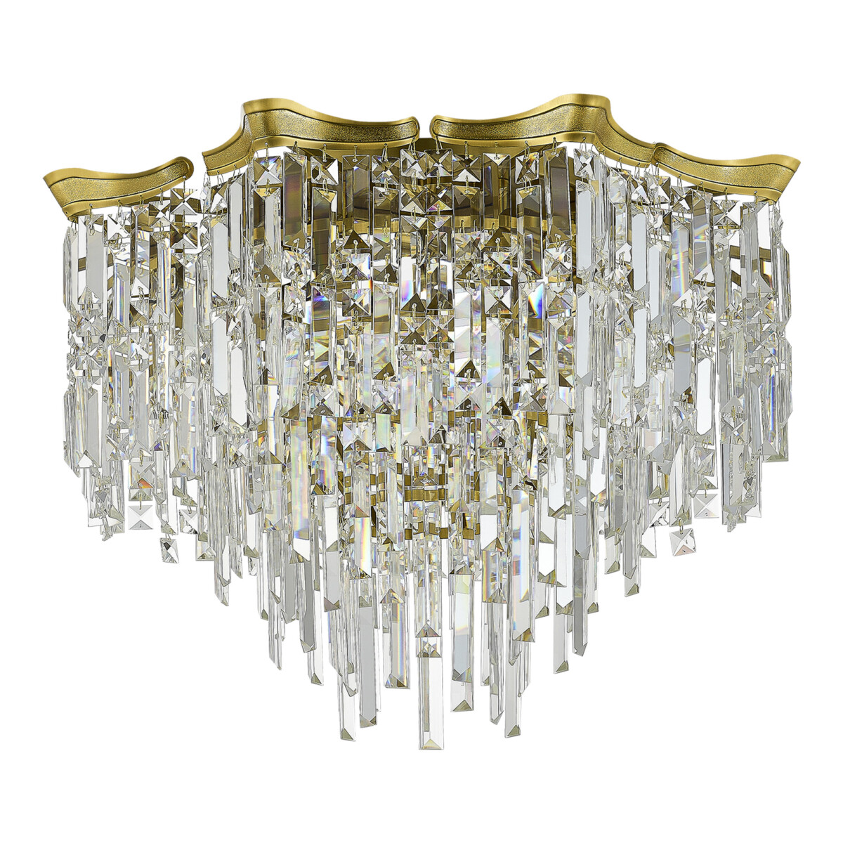 SL1659.302.07 Светильник потолочный ST-Luce Латунь/Прозрачный E14 7*60W OFELIA — изображение 2