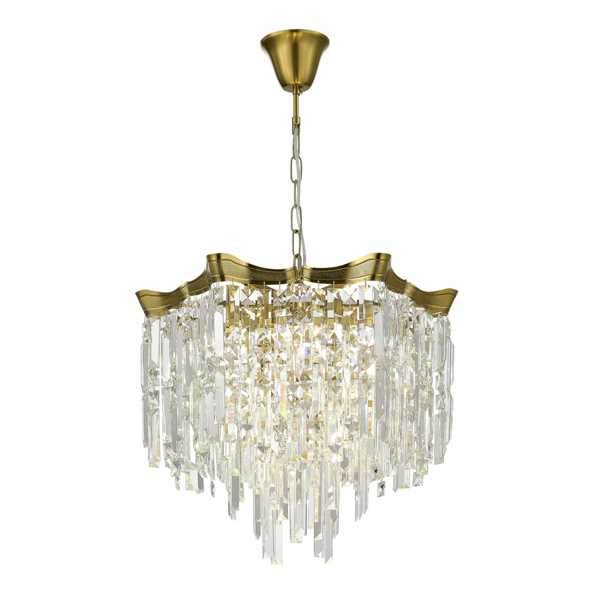 SL1659.303.07 Светильник подвесной ST-Luce Латунь/Прозрачный E14 7*60W OFELIA — изображение 1