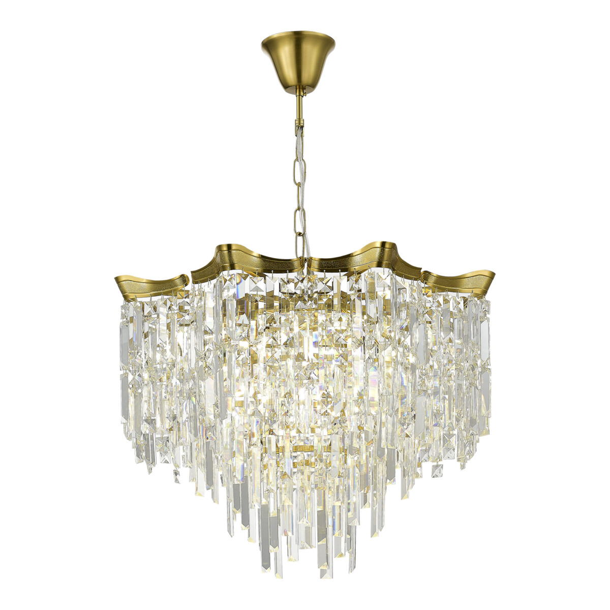 SL1659.303.10 Светильник подвесной ST-Luce Латунь/Прозрачный E14 10*60W OFELIA — изображение 1