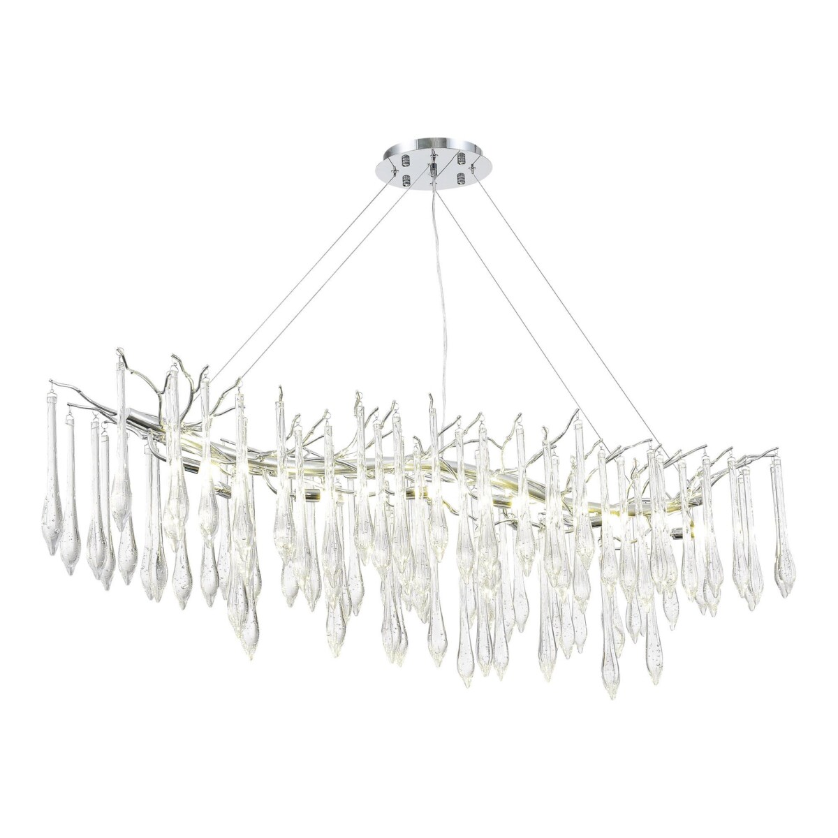SL1660.113.12 Светильник подвесной ST-Luce Хром/Хром, Прозрачный G9 12*5W 4000K TEARDROPS — изображение 4