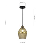 SL1661.403.01 Светильник подвесной ST-Luce Черный/Янтарный E27 1*40W COCOON — изображение 4