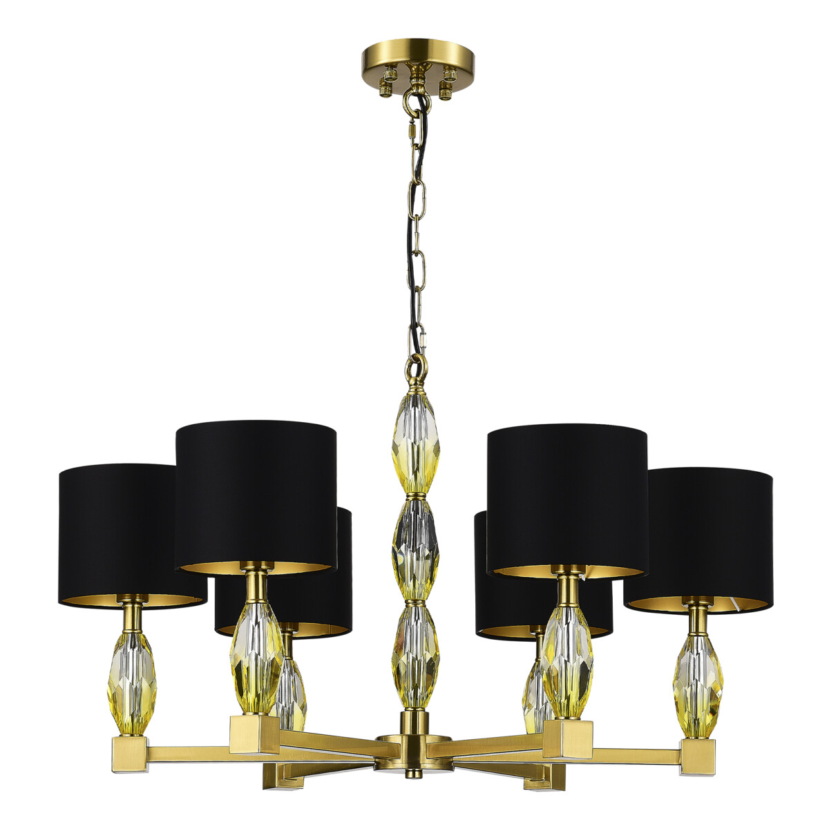 SL1759.303.06 Люстра подвесная ST-Luce Латунь/Черный E14 6*40W LINGOTTI — изображение 2