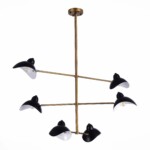 SL1801.303.06 Люстра потолочная ST-Luce Античная бронза/Черный E14 6*60W MINNE — изображение 2