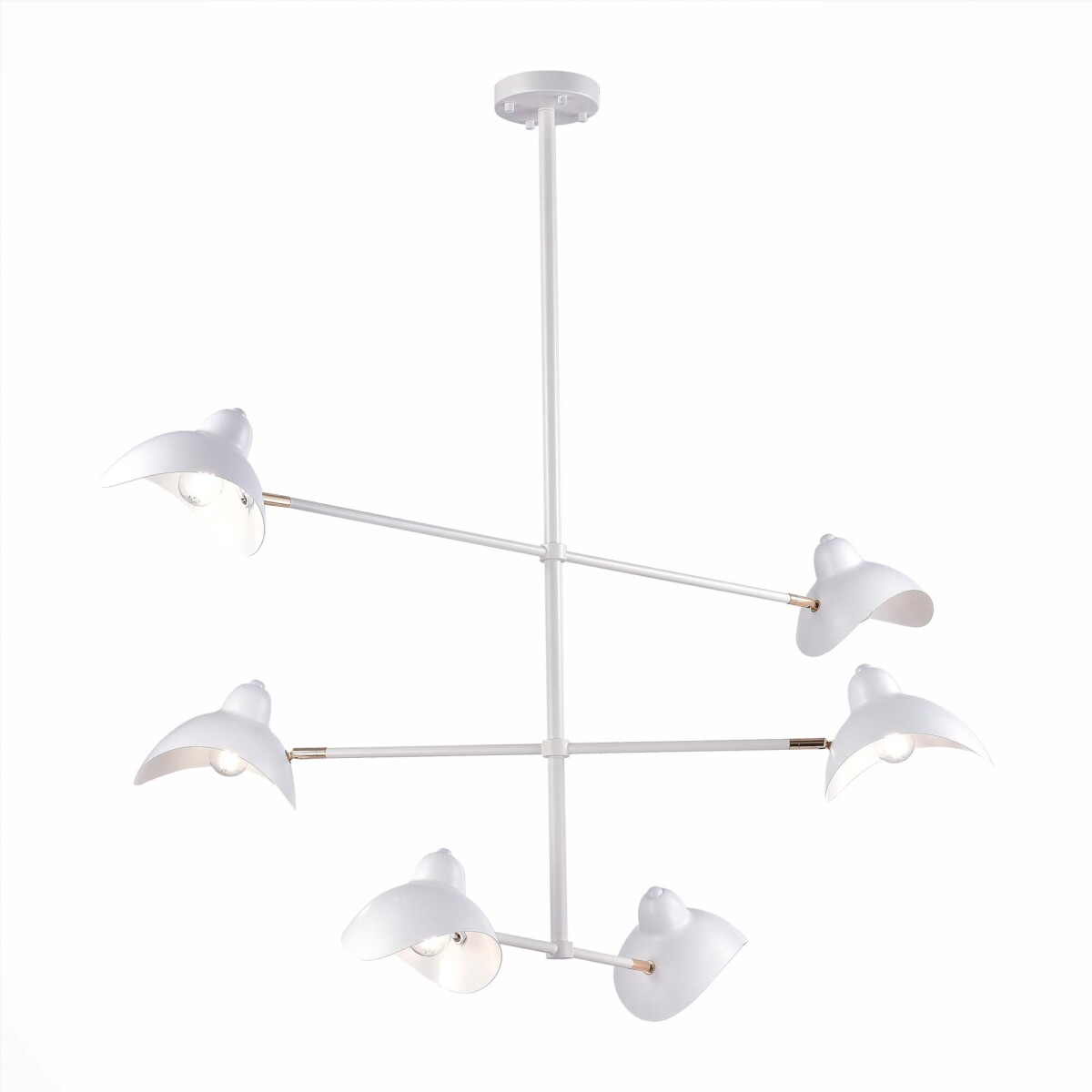 SL1801.503.06 Люстра подвесная ST-Luce Белый/Белый E14 6*60W MINNE — изображение 1