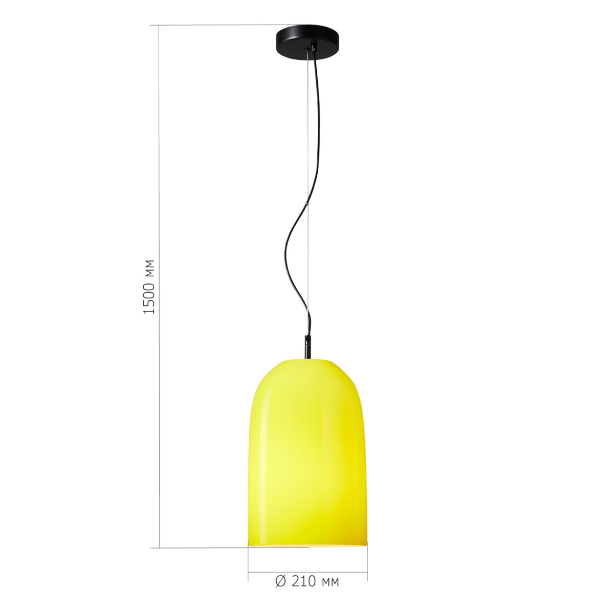 SL2001.423.01 Светильник подвесной ST-Luce Черный/Желтый E27 1*60W MILO — изображение 3