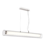 SL2010.113.01 Светильник подвесной ST-Luce Никель/Белый, Прозрачный LED 1*40W 3000K/4000K ENFYS