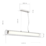 SL2010.113.01 Светильник подвесной ST-Luce Никель/Белый, Прозрачный LED 1*40W 3000K/4000K ENFYS — изображение 8
