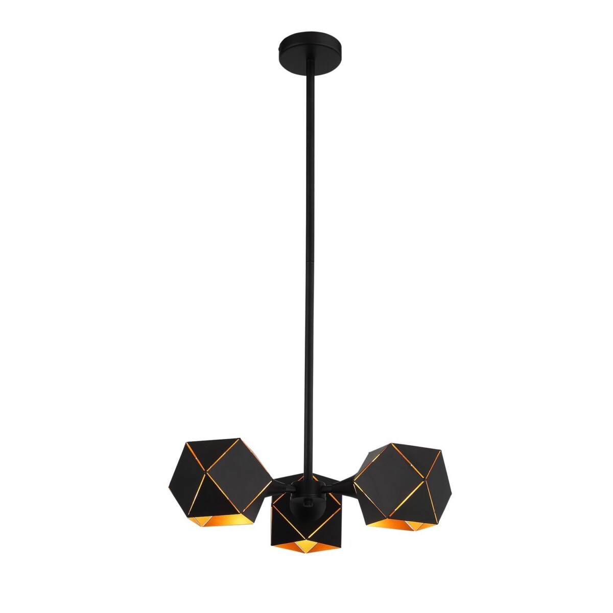 SL258.402.03_01W SL258.402.03 Люстра потолочная ST-Luce Черный/Черный, Золото E14 3*40W ENIGMA — изображение 1