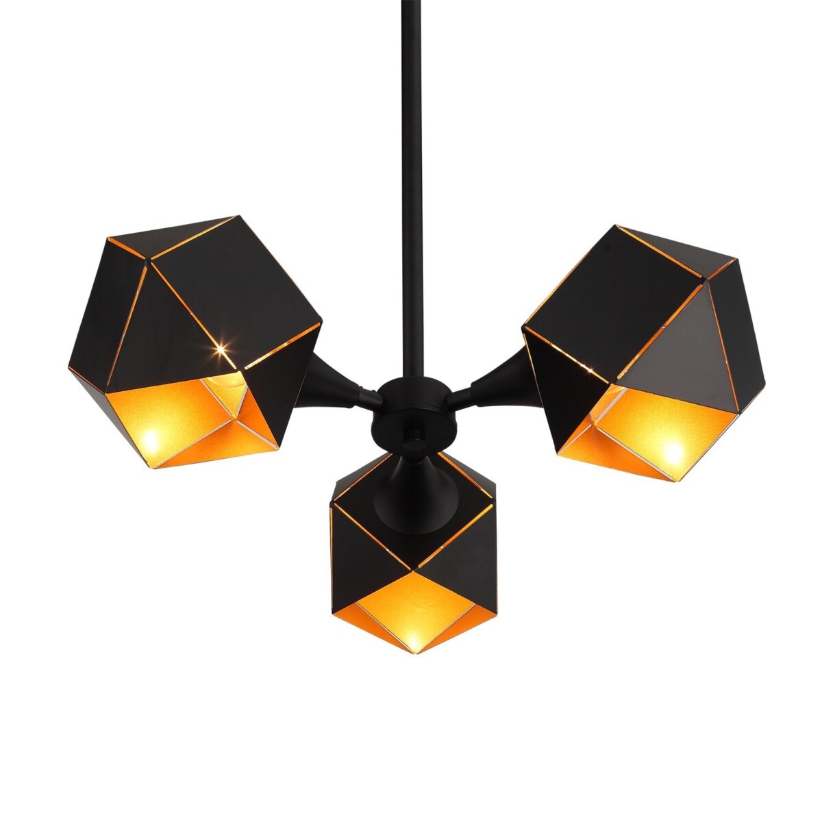 SL258.402.03 Люстра потолочная ST-Luce Черный/Черный, Золото E14 3*40W ENIGMA — изображение 2