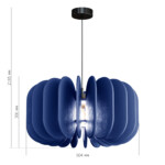 SL3004.403.01 Светильник подвесной ST-Luce Черный/Синий E27 1*60W SENTITO — изображение 2