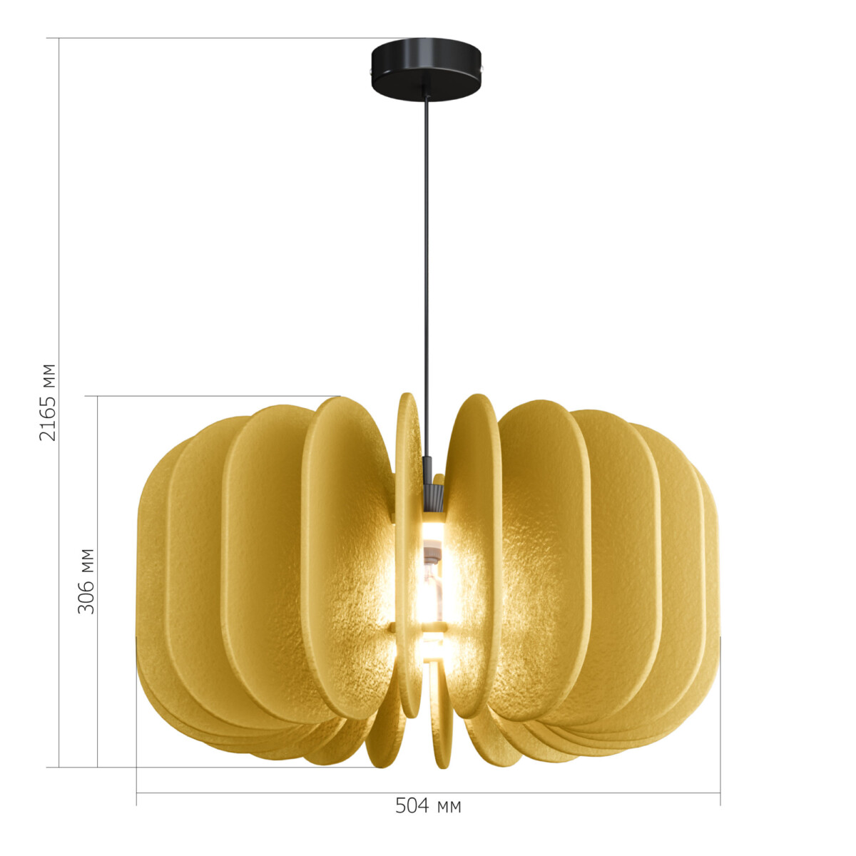 SL3004.413.01 Светильник подвесной ST-Luce Черный/Желтый E27 1*60W SENTITO — изображение 2