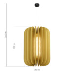 SL3004.443.01 Светильник подвесной ST-Luce Черный/Желтый E27 1*60W SENTITO — изображение 2