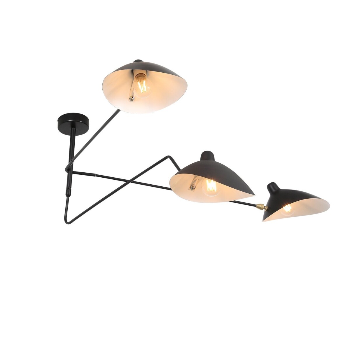 SL305.402.03 Люстра потолочная ST-Luce Черный/Черный, Белый E27 3*60W SPRUZZO — изображение 2