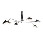 SL305.402.06 Люстра потолочная ST-Luce Черный/Черный, Белый E27 6*60W SPRUZZO — изображение 4