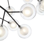 SL376.403.36 Светильник подвесной ST-Luce Черный/Прозрачный, Белый G4 LED 36*2W DEMELE — изображение 2