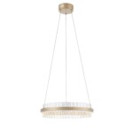 SL383.203.01 Светильник подвесной ST-Luce Золотистый/Золотистый, Прозрачный LED 1*34W 3000K CHERIO