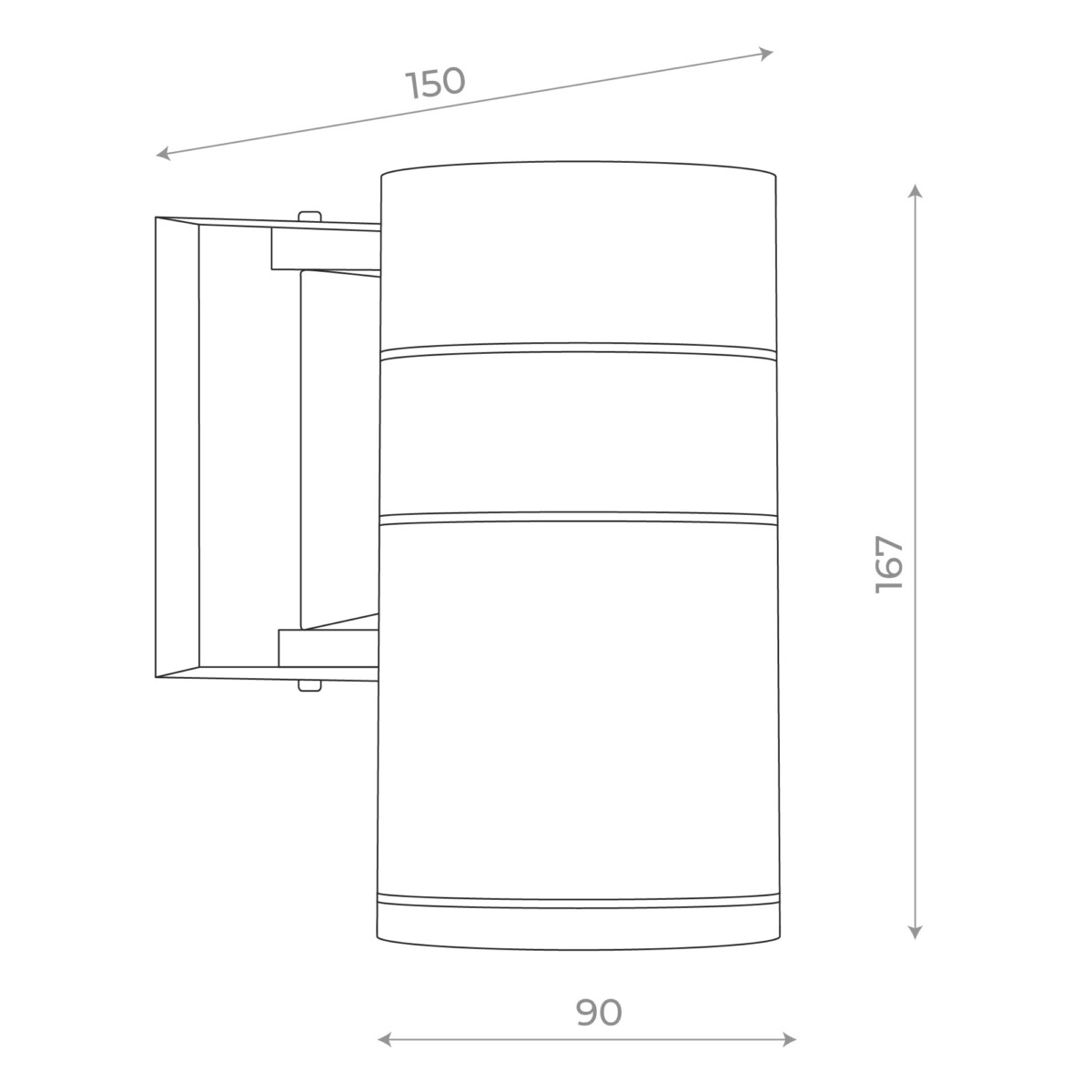 SL561.401.01 Светильник уличный настенный ST-Luce Черный/Черный LED 1*5W 4000K TUBO — изображение 2