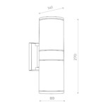 SL561.401.02 Светильник уличный настенный ST-Luce Черный/Черный LED 2*5W 4000K TUBO — изображение 2