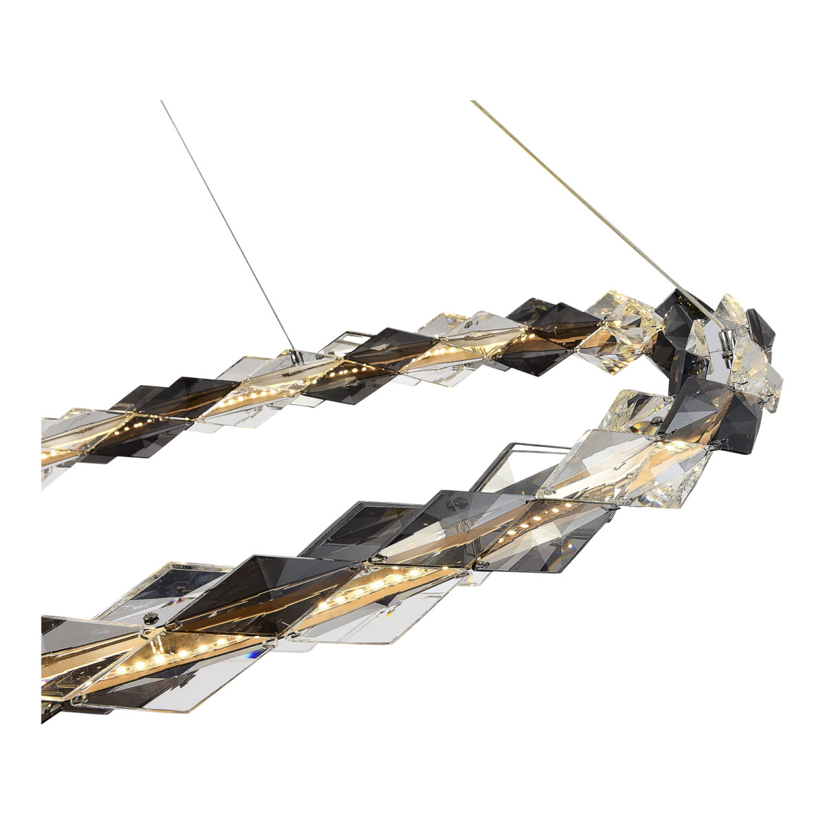 SL6009.113.01 Люстра подвесная ST-Luce Хром/Прозрачно-Дымчатый LED 1*30W 3000K DIAMANTA — изображение 3