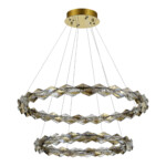 SL6009.203.02 Люстра подвесная ST-Luce Золотистый/Прозрачный,Янтарный LED 1*45W 3000K DIAMANTA — изображение 2