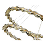 SL6009.203.02 Люстра подвесная ST-Luce Золотистый/Прозрачный,Янтарный LED 1*45W 3000K DIAMANTA — изображение 3