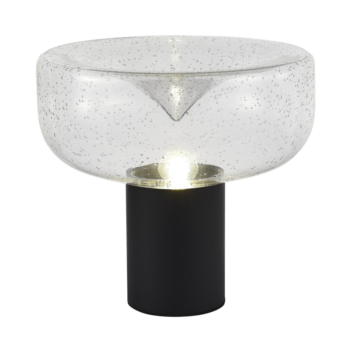 SL6014.424.01 Прикроватная лампа ST-Luce Черный/С пузырьками воздуха E27 1*40W RIPPLE — изображение 1