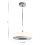 SL6014.503.01 Светильник подвесной ST-Luce Серый/Молочный LED 1*42W 3000K RIPPLE — изображение 6