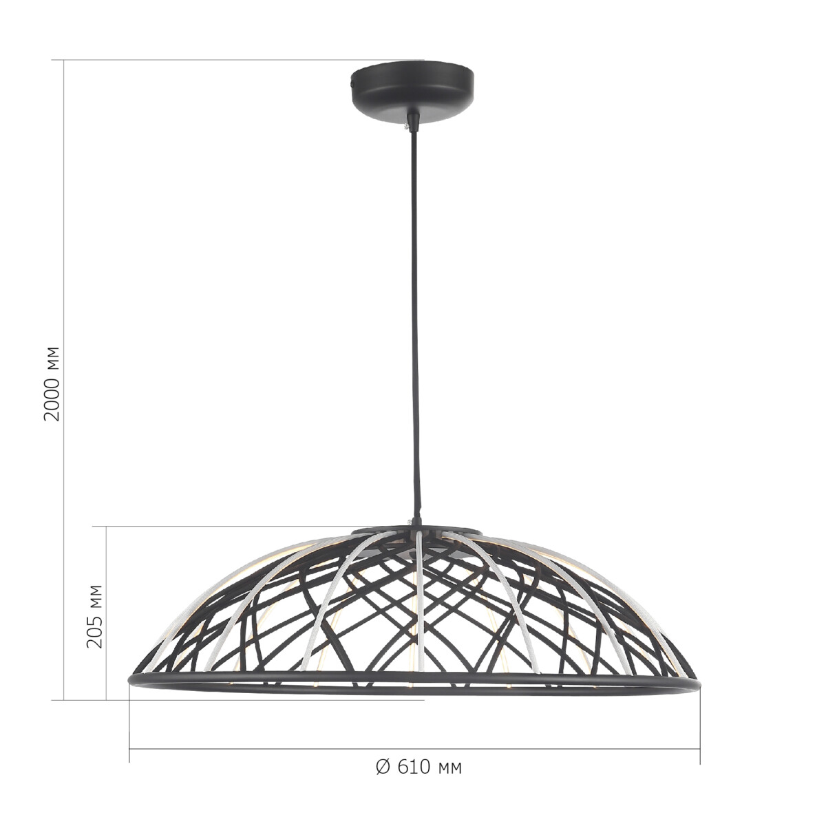 SL6016.403.01 Светильник подвесной ST-Luce Черный/Черный LED 1*20W 3000K BOUND — изображение 7